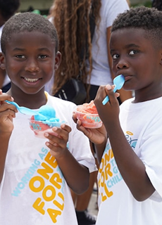 Children in Clothe Me Initiative program